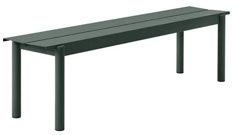Muuto Linear Steel Bänk Mörkgrön 170 X 34 cm