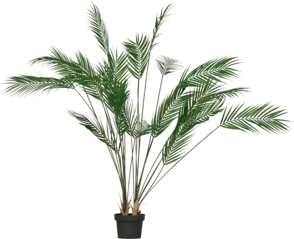 Palm, Konstgjord växt, grön, H110x75x75 cm
