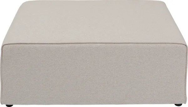 KARE DESIGN Infinity Pouff Elements Cream modul - krämfärgad polyester och polypropen (68x100)